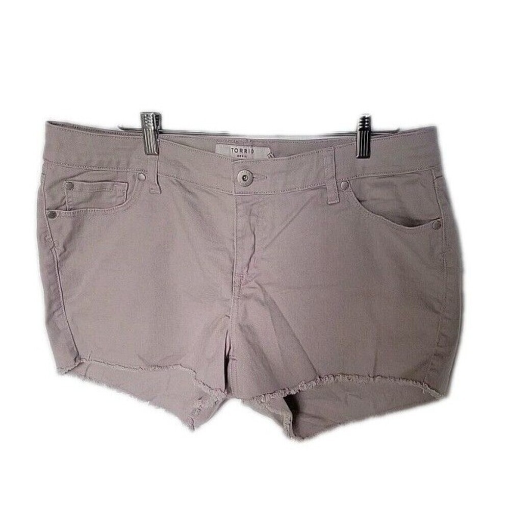 Torrid Women's Shorts Denim Cutt Off Light Pink Size 14